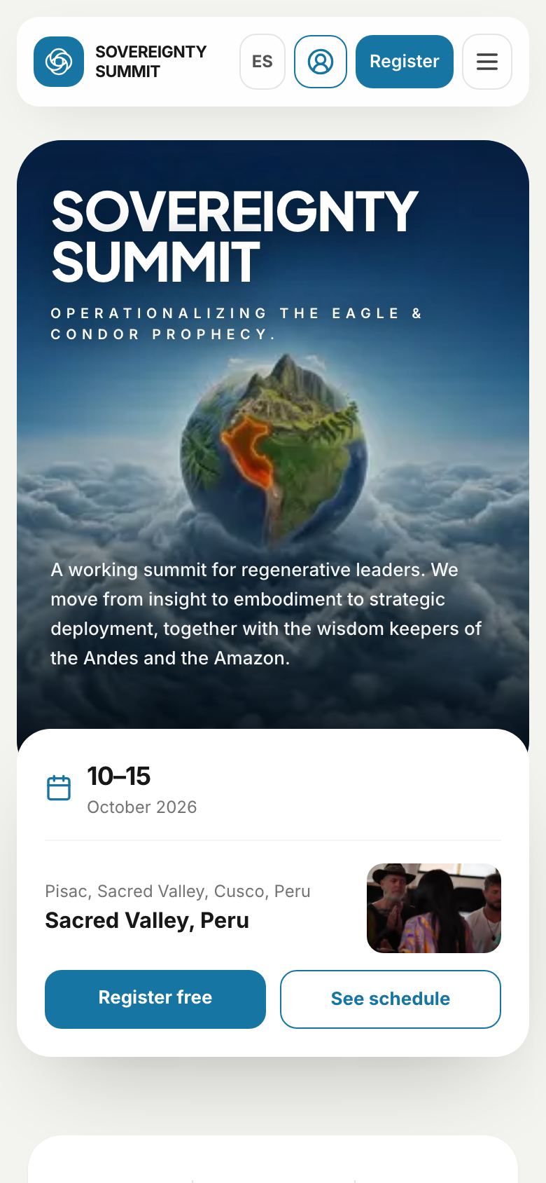 Sovereignty Summit website